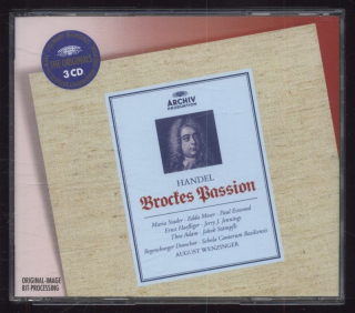 Handel - Maria Stader, Edda Moser · Paul Esswood / Ernst Haefliger, Jerry J. Jennings / Theo Adam, Jakob Stämpfli / Regensburger Domchor · Schola Cantorum Basiliensis / August Wenzinger - Brockes Passion (3CD)