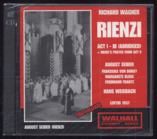 Richard Wagner, August Seider, Franziska von Dobay, Margarete Klose, Ferdinand Frantz, Hans Weisbach - Rienzi, Act I-III (Abridged) + Rienzi's Prayer From Act V, Leipzig 1937 + Bonus: Rare Recordings From Leipzig, 1943, Tristan Und Isolde & Don Carl (2CD)
