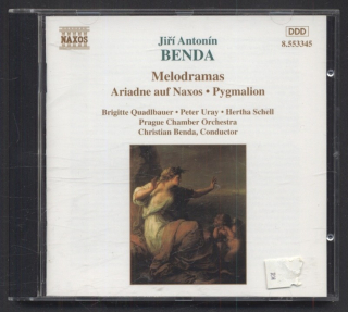Jiří Antonin Benda, Brigitte Quadlbauer, Peter Uray, Hertha Schell, Prague Chamber Orchestra, Christian Benda - Melodramas - Ariadne auf Naxos / Pygmalion (CD)