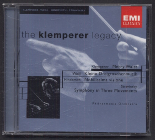 Otto Klemperer, Kurt Weill, Paul Hindemith, Igor Stravinsky - Merry Waltz, Kleine Dreigroschenmusik, Nobilissima visione- Suite, Symphony in Three Movements (CD)