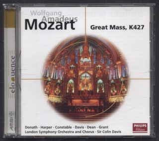 Wolfgang Amadeus Mozart / Donath, Harper, Constable, Davies, Dean, Grant, London Symphony Chorus, London Symphony Orchestra, Sir Colin Davis - Great Mass, K427 (CD)