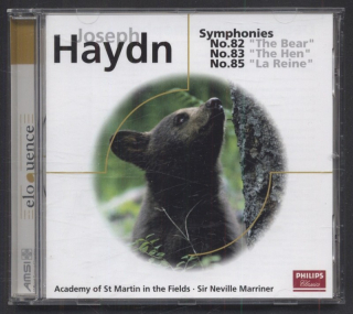 Joseph Haydn / Academy of St Martin in the Fields, Sir Neville Marriner - Symphonies No. 82 "The Bear", Symphony No. 83 "The Hen", Symphony No. 85 "La Reine" (CD)