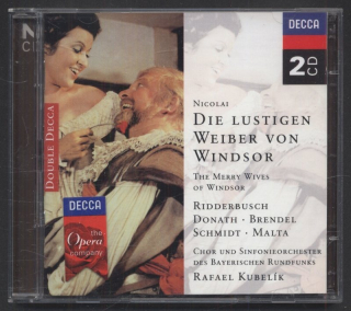 Otto Nicolai - Ridderbusch, Donath, Brendel, Schmidt, Malta, Kubelik, Sinfonieorchester Des Bayerischen Rundfunks, Chor Des Bayerischen Rundfunks - Die Lustigen Weiber Von Windsor (2CD)