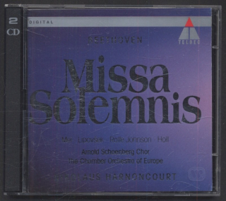 Beethoven - Mei  /  Lipovšek  /  Rolfe Johnson  /  Holl  /  Arnold Schoenberg Chor, The Chamber Orchestra Of Europe, Nikolaus Harnoncourt - Missa Solemnis (2CD)