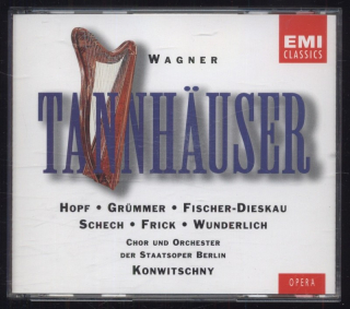 Richard Wagner / Hopf, Grümmer, Fischer-Dieskau, Schech, Frick, Wunderlich, Chor Und Orchester Der Staatsoper Berlin, Konwitschny - Tannhäuser (3CD)
