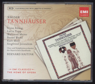 Richard Wagner - Klaus König, Lucia Popp, Waltraud Meier, Bernd Weikl, Kurt Moll, Siegfried Jerusalem, Chor Und Symphonieorchester Des Bayerischen Rundfunks, Bernard Haitink - Tannhäuser (3CD)