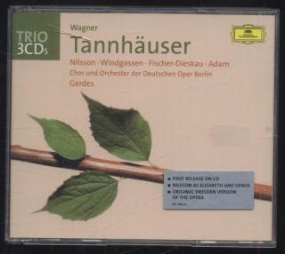 Richard Wagner - Nilsson, Windgassen, Fischer-Dieskau, Adam, Chor Und Orchester Der Deutschen Oper Berlin, Gerdes - Tannhäuser (3CD)