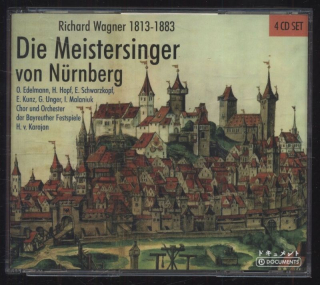 Richard Wagner - O. Edelmann, H. Hopf, E. Schwarzkopf, E. Kunz, G. Unger, I. Malaniuk, Chor Und Orchester Der Bayreuther Festspiele, H. v. Karajan - Die Meistersinger Von Nürnberg (4CD)