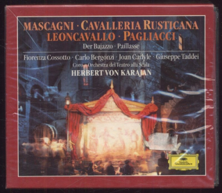 Mascagni / Leoncavallo - Fiorenza Cossotto, Carlo Bergonzi, Joan Carlyle, Giuseppe Taddei, Coro Del Teatro Alla Scala, Orchestra Del Teatro Alla Scala, Herbert von Karajan - Cavalleria Rusticana / Pagliacci = Der Bajazzo = Paillasse (3CD)