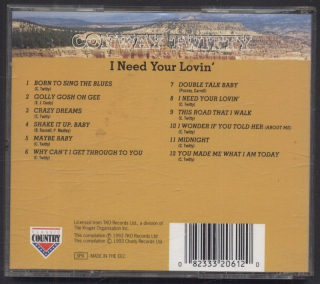 Conway Twitty - I Need Your Lovin' (CD)