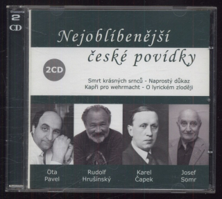 Ota Pavel, Karel Čapek / Rudolf Hrušínský, Josef Somr (čtou) - Nejoblíbenější české povídky (2CD)