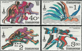 2418-2421 - XXII. letní OH Moskva 1980