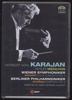 Herbert von Karajan, Yehudi Menuhin, Wiener Symphoniker, Berliner Philharmoniker - W. A. Mozart - Concerti for Violin and Orchestra No. 5 in A major / Antonín Dvořák - Symphony No. 9 in E Minor (DVD)