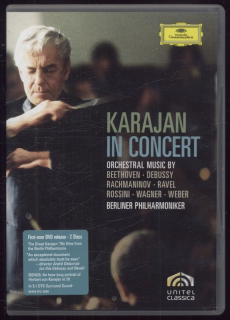 Herbert von Karajan - Karajan In Concert (Orchestral Music by Beethoven - Debussy - Rachmaninov - Ravel - Rossini - Wagner - Weber) (2DVD)