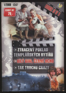 Ztracený poklad templářských rytířů / Bílý Bim, černé ucho / Tak trochu crazy (Perly a svině) - edice 3 v 1 (3DVD)