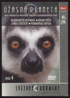 Úžasná planeta - disk 4: Nejkrásnější destinace, Kolem světa, Zvířecí útočiště, Podmořská odysea (DVD)