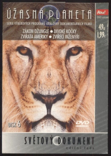 Úžasná planeta - disk 6: Zákon džungle, Divoké kočky, Zvířata Ameriky, Zvířecí inženýři (DVD)