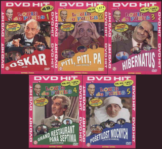Louis de Funes 1-5: Hibernatus; Piti, Piti, Pa; Oskar; Grand restaurant pana Septima; Pošetilost mocných (5DVD)