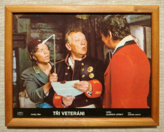 Filmová fotografie (fotoska) rámováno - Tři veteráni