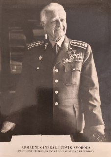 Armádní generál Ludvík Svoboda. Prezident Československé socialistické republiky.