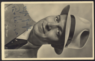 Paul Klinger (1907-1971) - herec (podepsaná pohlednice)