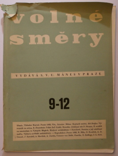 Volné směry 1931-1932/9-12 (jedno číslo)