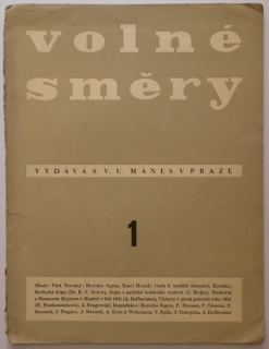 Volné směry 1931-1932/1 (jedno číslo)