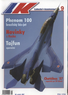 Letectví a kosmonautika 2007 / 09 (jedno číslo)