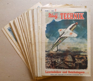 Mladý technik 1951 (nekompletní 5. ročník, 41 čísel)