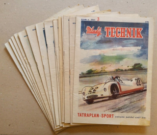 Mladý technik 1950 (nekompletní 4. ročník, 15 čísel)