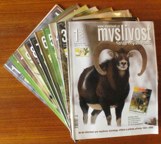 Myslivost 2008 (kompletní 56. ročník, 12 čísel)