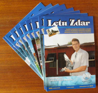 Letu zdar. 2014 (nekompletní 24. ročník, 10 sešitů) Časopis chovatelů poštovních holubů