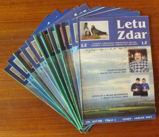 Letu zdar. 2003 (kompletní 13. ročník, 12 sešitů) Časopis chovatelů poštovních holubů
