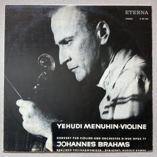 Johannes Brahms, Yehudi Menuhin, Berliner Philharmoniker, Rudolf Kempe - Konzert Für Violine Und Orchester D-dur Opus 77 (LP)