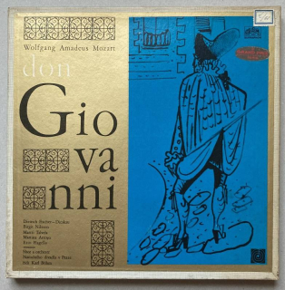 Mozart, W. A.; Orchestr Karla Böhm, Fischer-Dieskau, Dietrich; Nilssonová, Birgit; Schreier, Peter; Talvela, Martti; Arroyová, Martina; Flagello, Ezio; Mariotti, Alfredo; Gristová, Reri - Don Giovanni - Opera o  2 dějstvích (4LP)