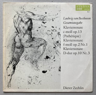 Ludwig van Beethoven, Dieter Zechlin - Klaviersonaten C-moll Op. 13 (Pathétique), F-moll Op. 2 Nr. 1, D-dur Op. 10 Nr. 3 (LP)