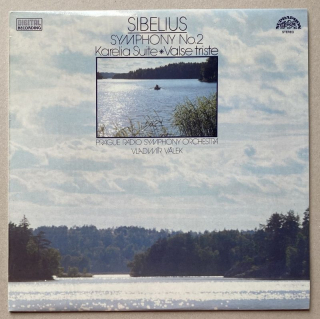 Jean Sibelius  Prague Radio Symphony Orchestra, Vladimír Válek - Symphony No.2 / Karlia Suite - Valse Triste (LP)