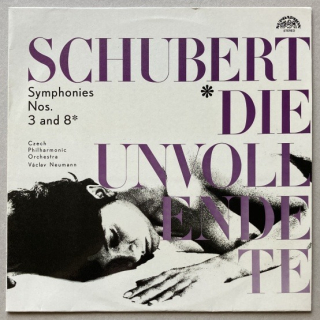 Schubert, Czech Philharmonic Orchestra, Václav Neumann - Symphonies Nos. 3 And 8 Die Unvollendete (LP)