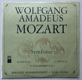 Wolfgang Amadeus Mozart - Symfonie Es dur, K. 184, D dur "Pařížská" K. 297, C dur, K. 338 (LP)