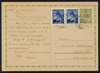 Dopisnice (Pofis CDV1 dofrankovaná 2 x č. 20)