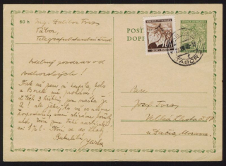 Dopisnice (Pofis CDV1 dofrankovaná č. 21)