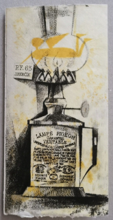 Josef Herčík - Lampe Pigeon (kombinovaná technika)