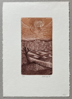 Herbert Kisza - Ex libris Petr Haimann (akvatinta)