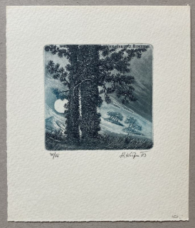 Herbert Kisza - Ex libris J. Šimek (akvatinta)