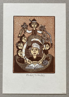 Václav Plechatý - Ex libris Jarmila Plechatá (serigrafie)