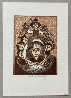 Václav Plechatý - Ex libris Jarmila Plechatá (serigrafie)