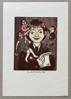 Václav Plechatý - Ex libris J. K. (serigrafie)