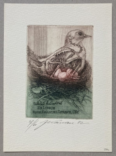 Jan Kavan - Ex libris Emanuel Opravil (lept)