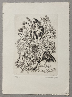 Anna Grmelová - Ex libris Ondra Kačer (lept)