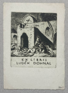 František Pavelka - Exlibris Luděk Dohnal (lept)